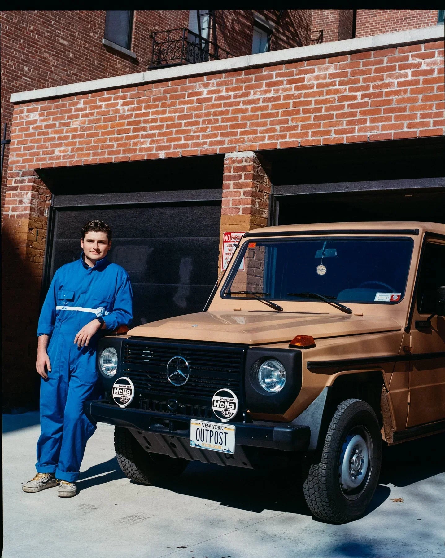 Addison Linck, a mobile classic mercedes mechanic