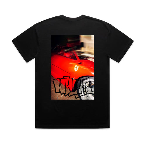 Wheels Fall Edition Black Graffiti Tee